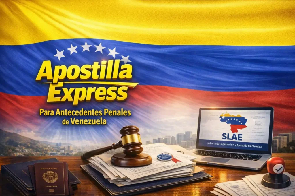 Apostilla express para antecedentes penales de Venezuela